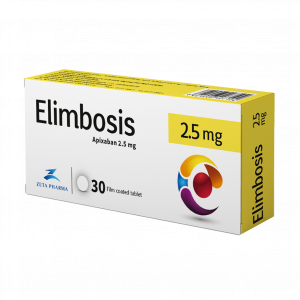 ELIMBOSIS 2.5 MG ( APIXABAN ) 30 FILM-COATED TABLETS